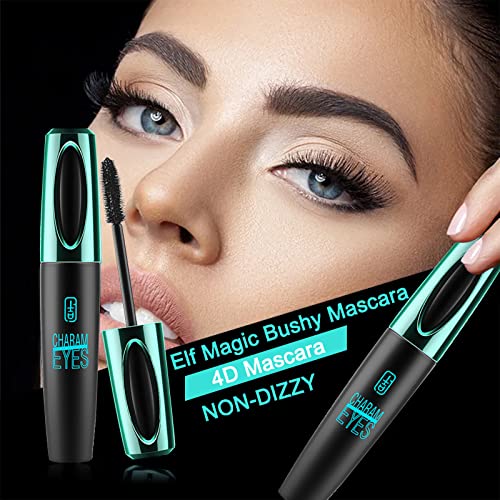 4D Silk Fibers Waterproof Mascara - Full Thickening Lashes