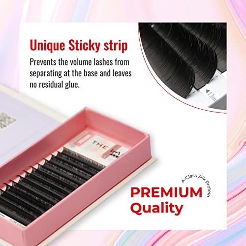 THE LASH SUPPLY PREMIUM - Volume Eyelash Extension 0.03, 0.05, 0.07 Thickness - C/CC/D Mix Length & 9-20mm, Lashes Extensions