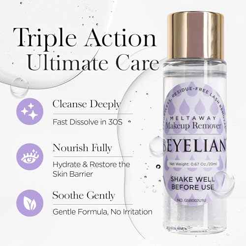 BEYELIAN Cluster Lash Glue Remover 60ML£¬ DIY Eyelash Extension Remover, Bond & Seal Adhesive Professional & Self Use, for Sensitive Eyes, Eye Makeup & Mascara Remover