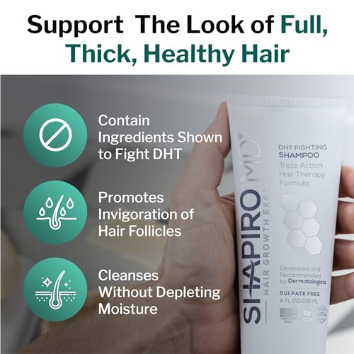 Shapiro MD Hair Loss Shampoo | DHT Fighting Formula for Thicker Hair