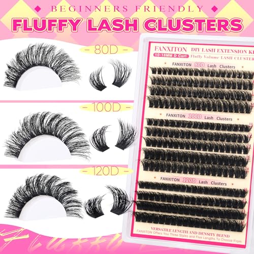 D Volume Lash Clusters Kit 80D-120D 10-18mm