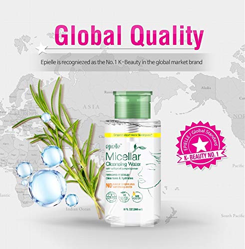 Epielle Micellar Cleansing Water Makeup Remover 8 Fl Oz