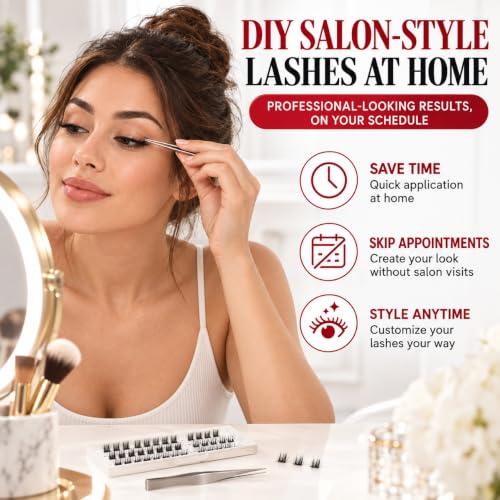 Waterproof Eyelash Cluster Glue - Strong Hold, Long-Lasting 2-3 Weeks, Professional & DIY