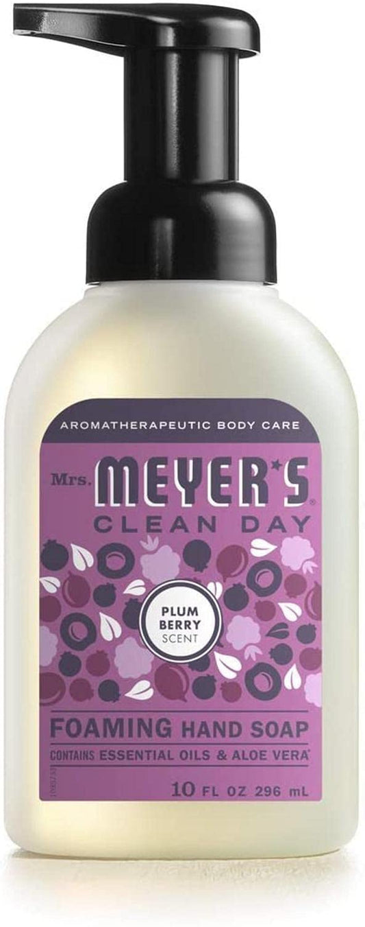 MRS. MEYER'S CLEAN DAY Foaming Hand Soap, Plum Berry (10 Fl Oz (Pack of 1))