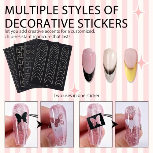 12 Color Gradient Pat Gel Polish Palette Kit with Silicone Applicator