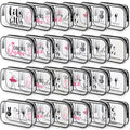 Abbylike 24 Pcs Cheer Gifts Cosmetic Bag 7 x 4.7 x 2.4'' Makeup Bag Cosmetic Toiletry Zipper Pouch Clear Zipper Case for Cheerleaders Women(Dance)