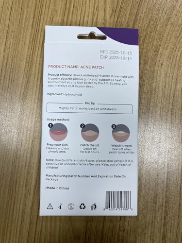 Hydrocolloid Acne Patches, 36 Count Pimple Stickers