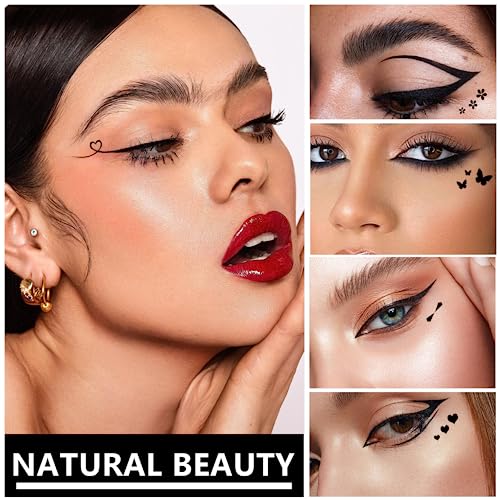 5Pc Double-Head Eyeliner Stamp Pen Set with Winged Liner