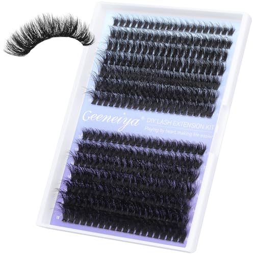 Geeneiya Mink Lash Clusters 10-18MM 280Pcs DIY Extensions