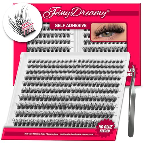 Self-Adhesive Lash Clusters Kit - 240PCS Wispy Fluffy Eyelashes