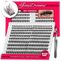 Self-Adhesive Lash Clusters Kit - 240PCS Wispy Fluffy Eyelashes