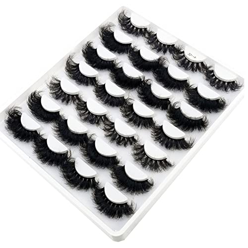 14 Pairs 3D Mink Lashes 10-25mm Natural Fluffy Eyelashes