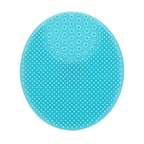 Nuby Scrubbies Silicone Bath Brush - Baby Essentials - Baby Bath Accessories - (2-Pack) Blue