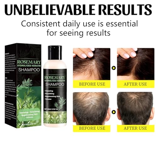 Rosemary Shampoo with Keratin for Hair Growth & Thickness
