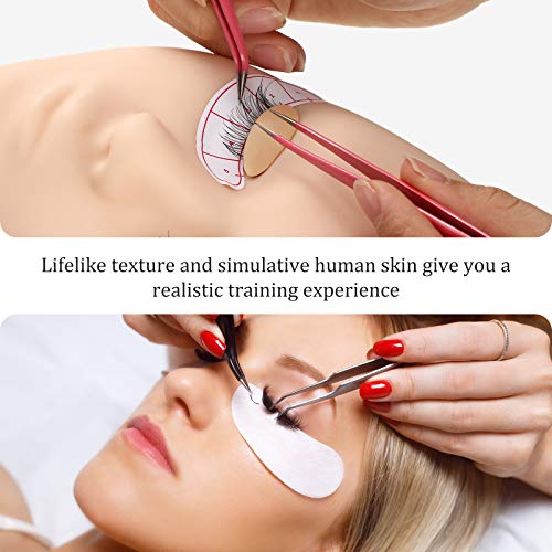 Maitys Replacement Eyelids for Lash Mannequin - 6 Pairs