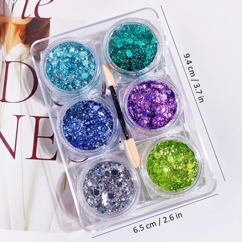 Mermaid Tattoo Stickers & Starfish Hair Clips Set - 19 Pcs