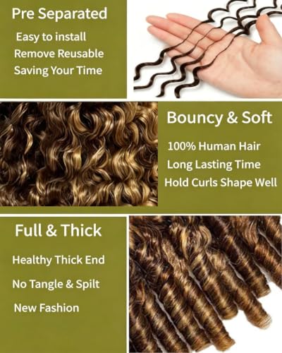 16 Inch Burmese Curly Crochet Hair Extensions for Black Women