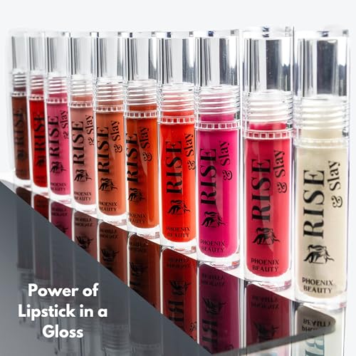 Power Gloss ? Bold Merlot Vegan Lip Gloss with High Pigment, Hyaluronic Acid, Jojoba & Castor Oil for Vampy, Non-Sticky, Moisturizing Color (Merlot)