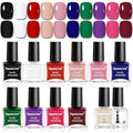 OpenLive 12-Piece Quick Dry Nail Polish Set with Base & Top Coat (5ml)