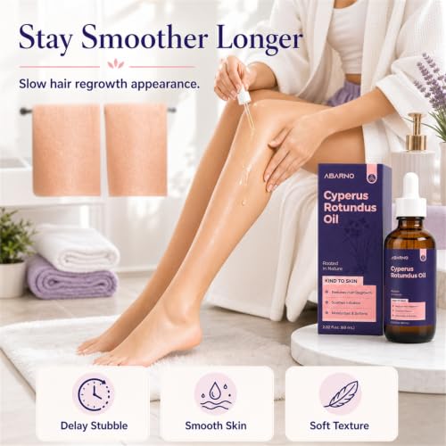 Cyperus Rotundus Hair Removal Oil for Face & Body, 2.02 oz