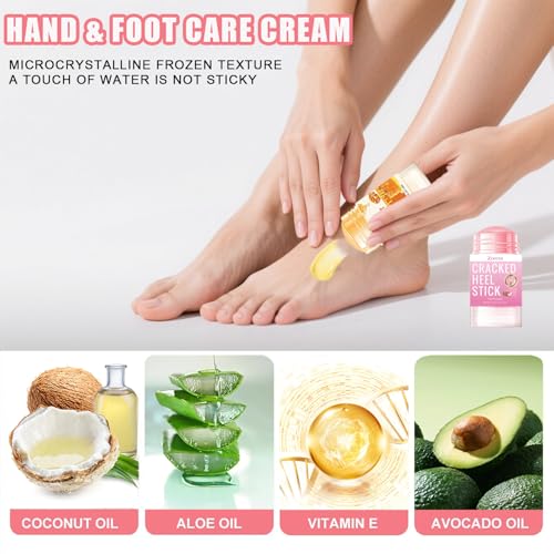Zoreni Cracked Heel Cream Stick - Dry Feet Repair, 2 Pack
