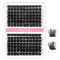 Lash Clusters 3D Effect Individual Lashes NYCAAR 154pcs 200D D Curl 9-16MIX Eyelash Clusters Wispy Lashes Fluffy Cluster Lashes Natural Soft DIY Lash Extension(200D-D-9-16MIX)