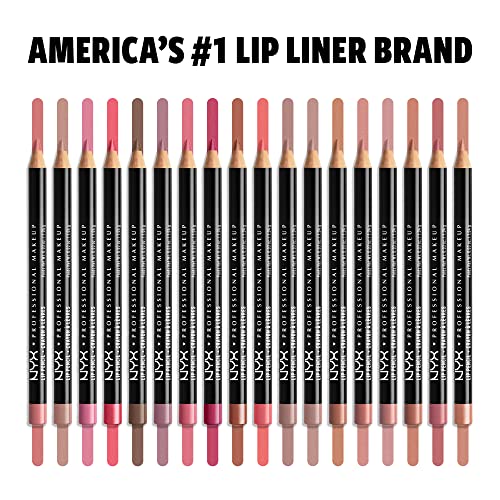 NYX PROFESSIONAL MAKEUP Slim Lip Pencil, Long-Lasting Creamy Lip Liner - Bloom