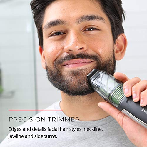 Remington Vacuum Beard Trimmer for Men – Cordless, 13 Length Settings, 90-Min Battery (Variation 1)