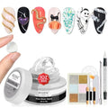 MIZHSE 3D Sculpting Gel Nail Art Kit - Clear White Builder Gel & Accessories