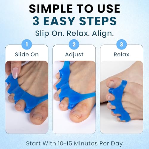 Soft Gel Toe Separators for Alignment & Comfort – Large Size