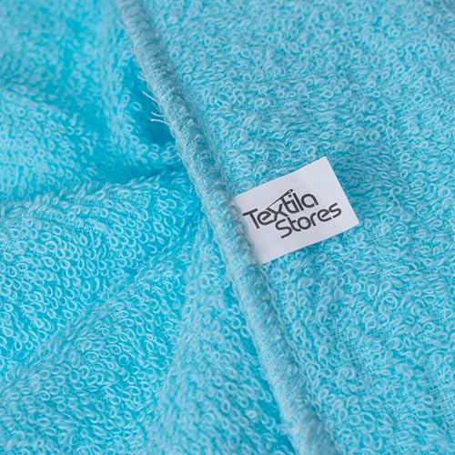 Textila Cotton Terry Washcloths Set – 12x12 Inch, 10-Pack Multicolor