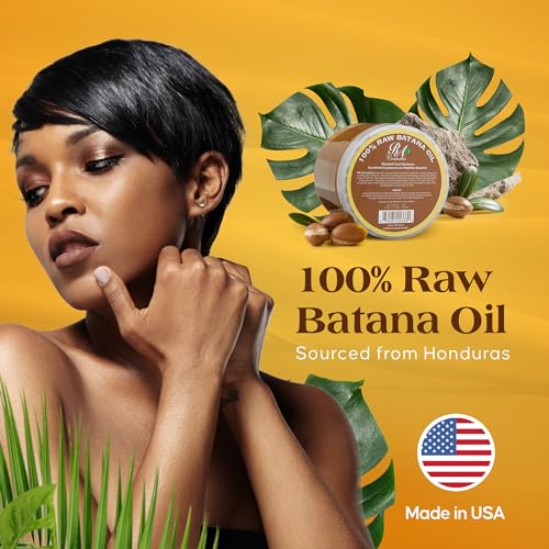 RA Cosmetics Batana Hair Oil - Natural Hair Growth Oil and Conditioner for Damaged Hair - Sourced from Honduras - 16 oz