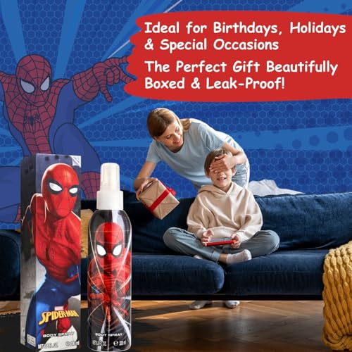 Spider-Man Cologne for Kids - 6.8 Fl Oz EDT Fragrance