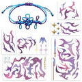 41Pcs Kpop Temporary Tattoos with Bracelet – Water-Resistant