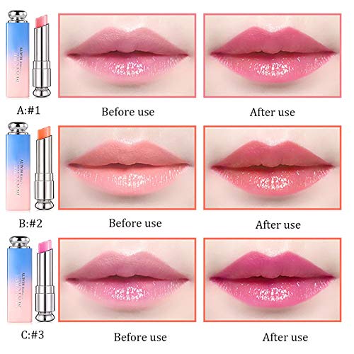 Temperature Color Changing Jelly Lipstick Set - 3 Colors