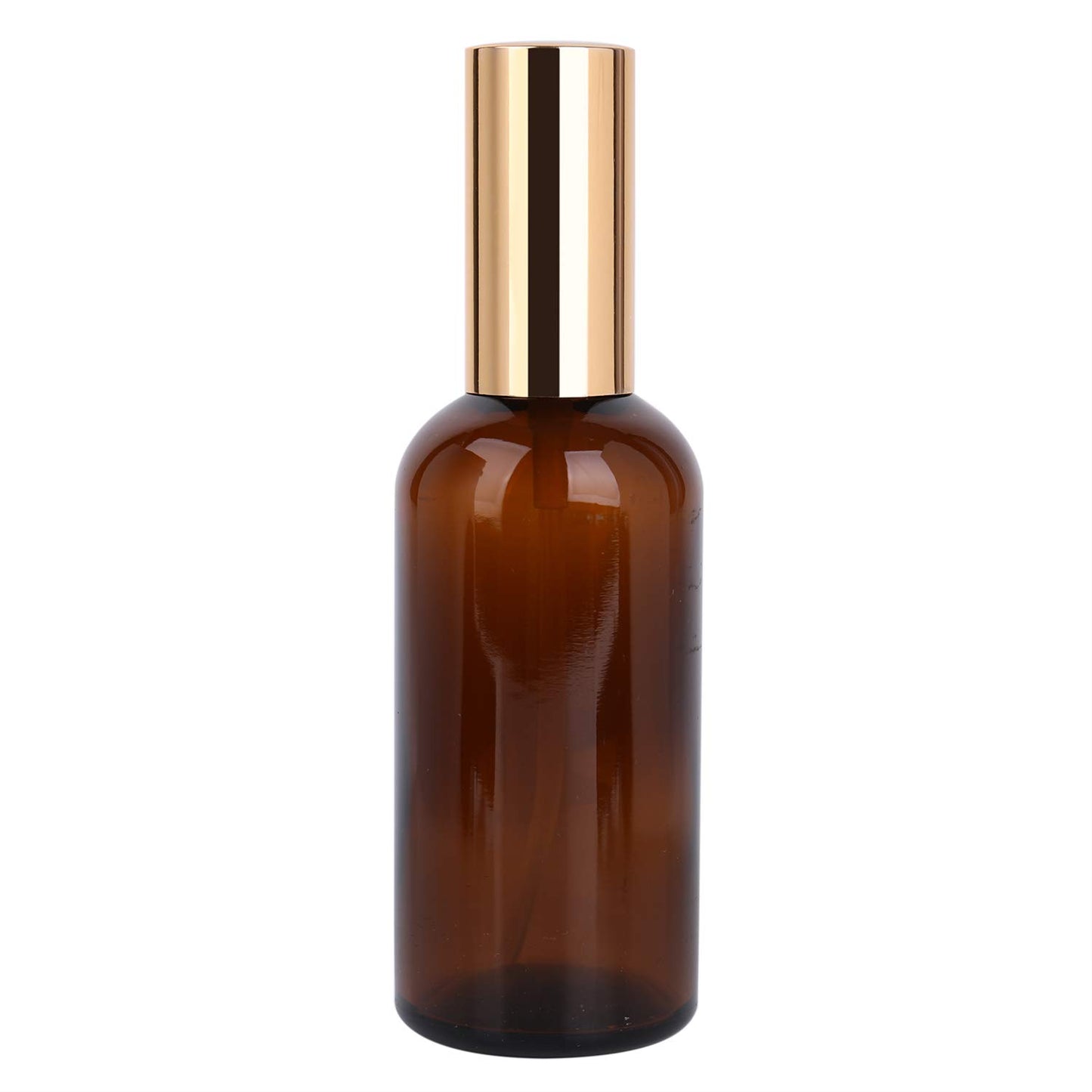 Foraineam 9 Pack 100ml / 3.4 oz. Amber Glass Spray Bottle with Atomizer, Fine Mist Spray, Refillable Container for Perfume, Cleaning Products, Essential Oils