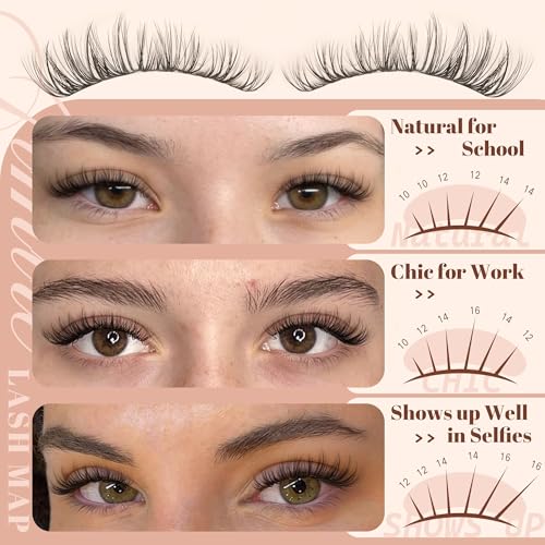 DD Curl Spider Lash Clusters 10-16mm Fluffy Eyelashes