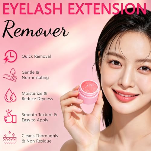 Pjordo Eyelash Extension Remover Cream Kit - 10g with 40 Tools