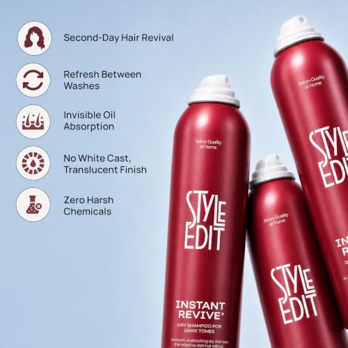 STYLE EDIT Instant Revive™ Tinted Dry Shampoo for Dark Hair - 6.8 oz