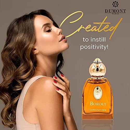 Dumont BOROUJ LAMASAT OUD - 85ml Travel Size - Arabic Inspired Unisex Perfume for Men & Women - Musky, Woody & Oriental Fragrance - Long Lasting Cologne Mist & Body Spray - for Him & Her