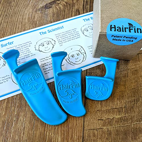 HairFin Hair Cutting Guides - 3 Piece Kit with 2", 3", 4" Sizes