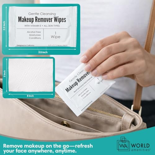 Makeup Remover Wipes - Alcohol Free with Vitamin E - 50 Count