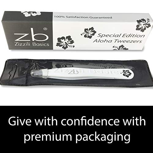 Zizzili Basics Aloha Slant Tweezers - Precision Eyebrow & Facial Hair Removal