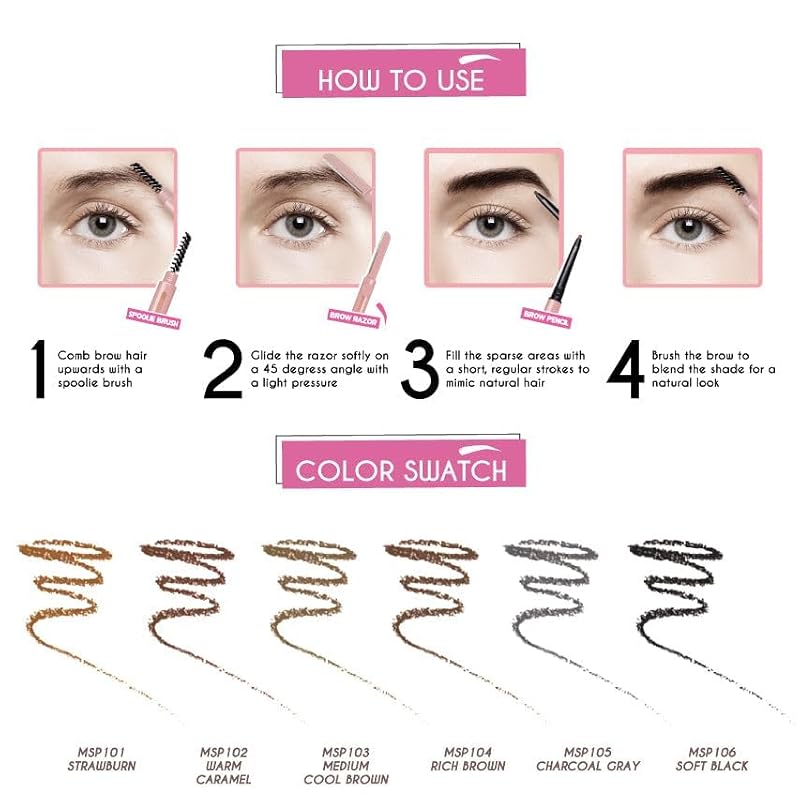 J.CAT BEAUTY 3-in-1 Mapping & Shaping Brow Pencil