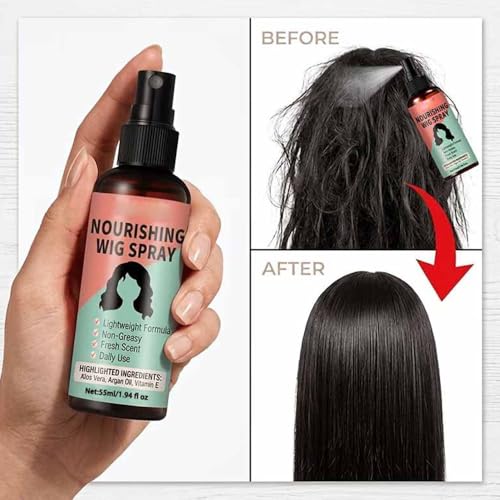 No-Rinse Nourishing Wig Spray - Lightweight & Quick-Drying 55ml