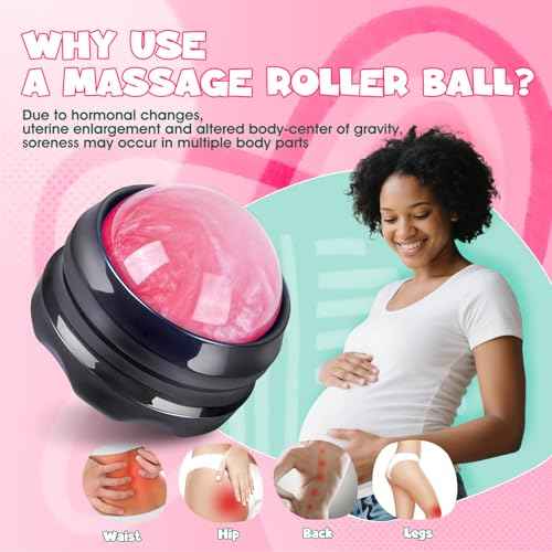 Birth Comb & Massage Roller Ball Kit for Women Labor and Delivery Essentials, Wooden Labor Comb Pregnancy Must Haves, Designed for Expectant Moms