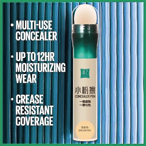 Instant Age Rewind Eraser Multi-Use Concealer Stick for Vitiligo, Scars, Dark Circles, Blemishes, and Stretch Marks ? Natural Shade, Waterproof & Long-Lasting (dark, 7g)
