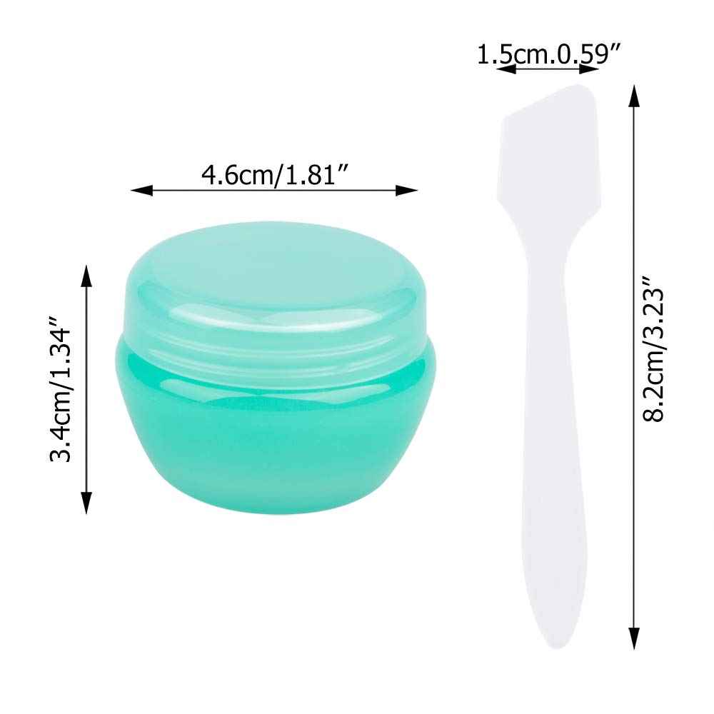 Sonku Travel Containers for Toiletries,Travel Containers Sets Plastic Cosmetic Makeup Jars 20ml /Per,Leak-proof Travel Accessories with Lid for Cosmetic Makeup Face Body Hand Cream (10 Pieces)