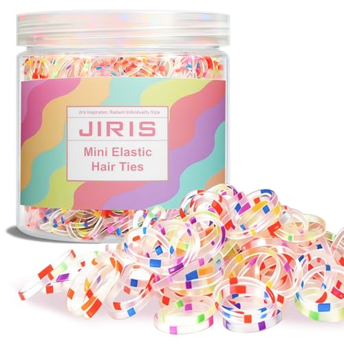 1000pcs Mini Clear Hair Rubber Bands - Soft, Durable Hair Ties for Kids