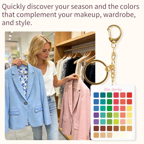 Seasons Color Analysis Swatch Keychain